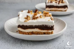 طرز تهیه دسر شکلاتی یخچالی خوشمزه