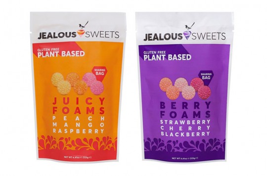 برند Jealous Sweets فوم های شیرینی جدید توتی و آب دار تولید می کند.