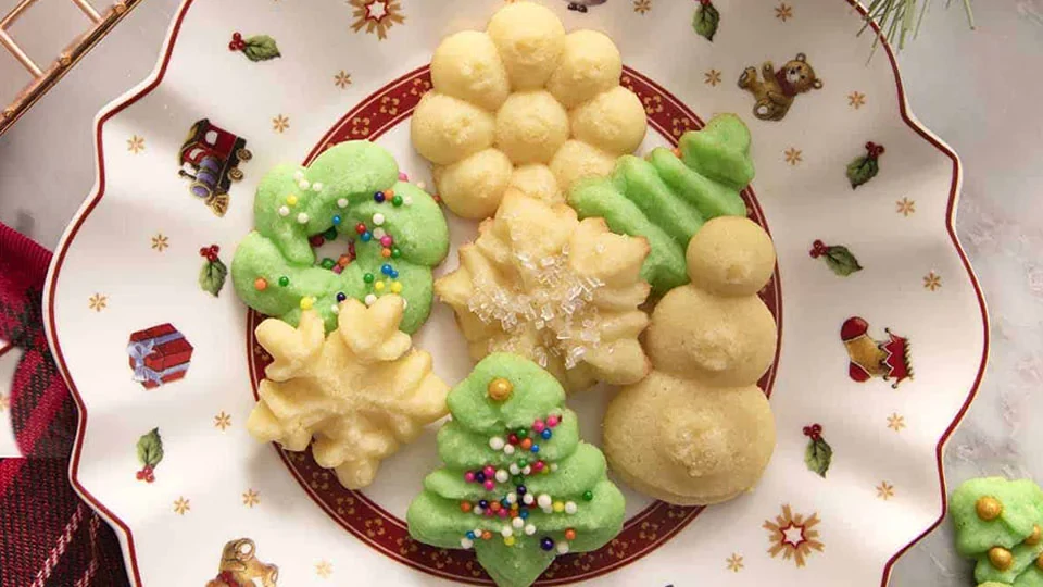 طرز تهیه کوکی اسپریتز ترد و خوشمزه