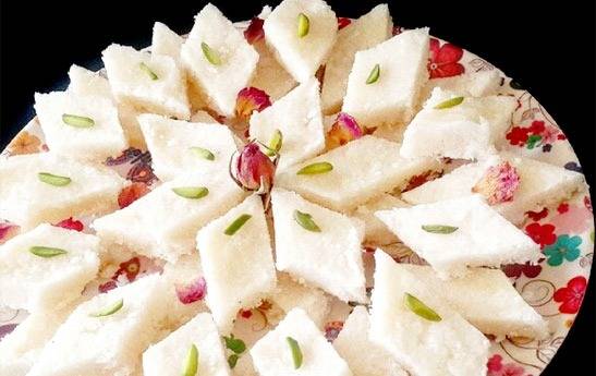 طرز-تهیه لوز-نارگیلی